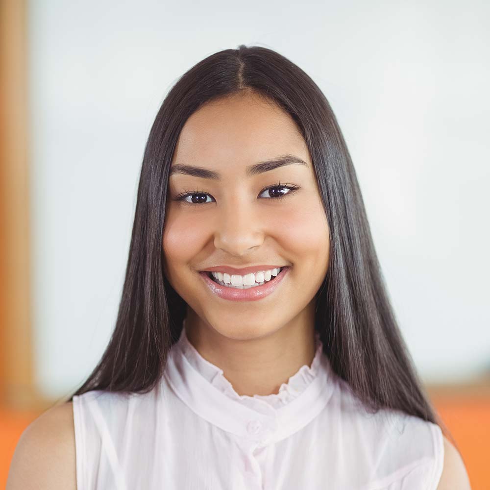 portrait of smiling girl